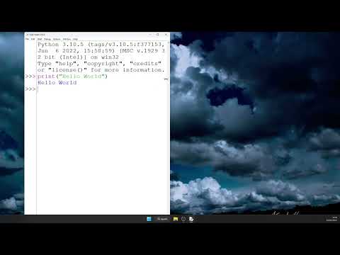 Starting Idle in Windows