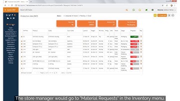 Material Requests in Genie ERP (Against Job)