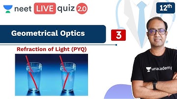NEET: Geometrical Optics | PYQ - 3 | Class 12 | Live Daily 2.0 | Unacademy NEET | Anu Gupta