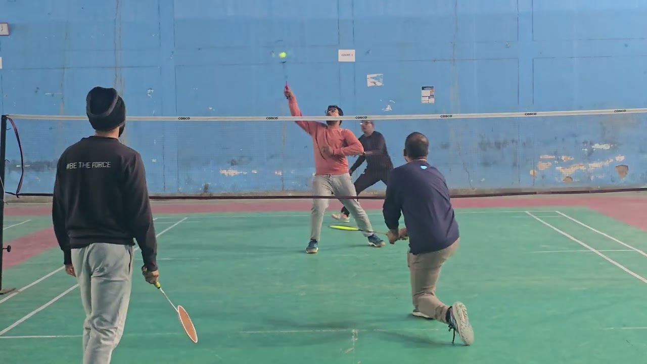 10-01-2026 Badminton Doubles Match between Indoor Badminton team vs Outdoor badminton team 