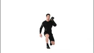 Offset Dumbbell Lunge Exercise