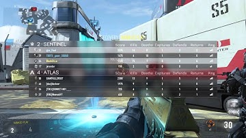 COD advanced warfare ranked play clutchhhh win 43 kills overtime win CTF
