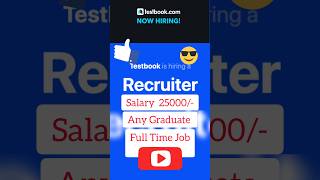 Recriuter Freshers | Latest Jobs 2023 | Online Jobs at Home | Recruitment For Freshers #youtube