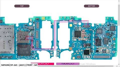 Samsung A41 SM A415 FORNT CAMERA Error Notwarking Not Open Problem Hardware Solution