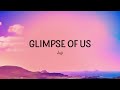 Joji - Glimpse of Us (Lyrics) Mp3 Song