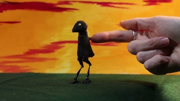 A stand-up way to hold a stopmotion puppet!