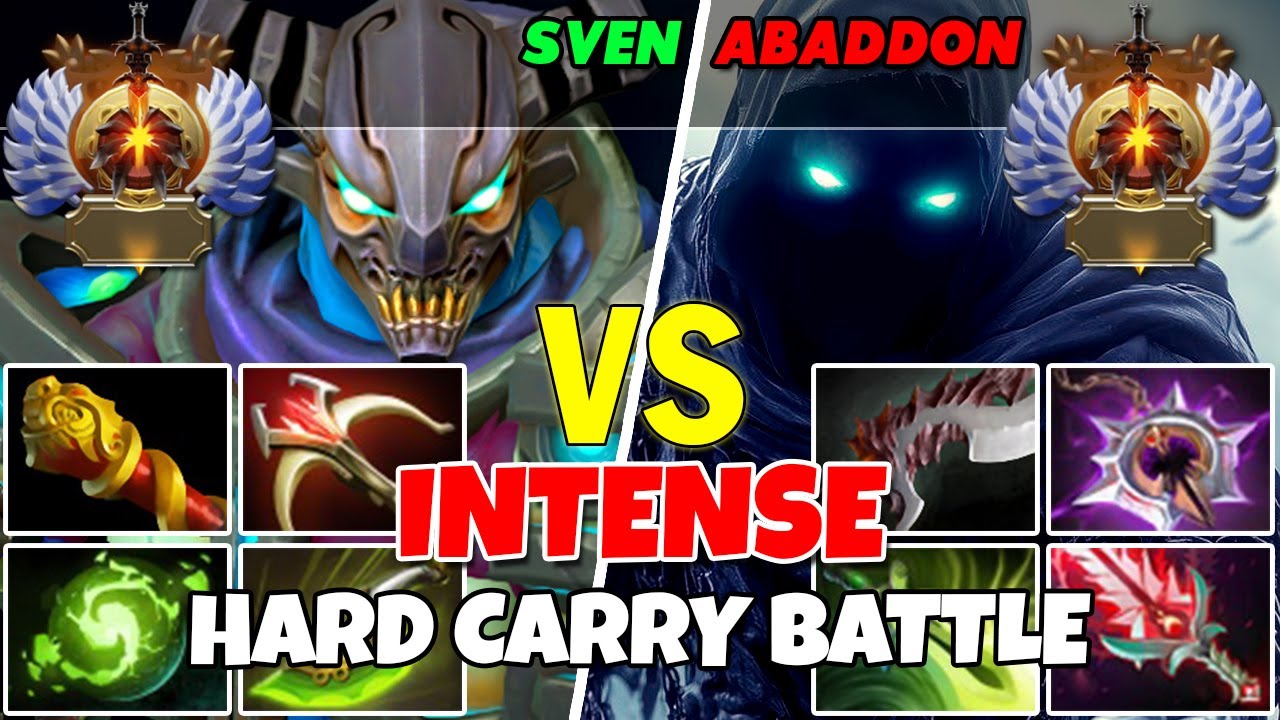 SVEN (Carry) vs ABADDON (Carry) - Epic Battle Of Immortal Rank Dota 2 Players - Z Dota 2