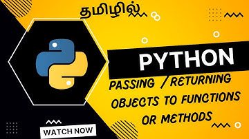 How do you pass Objects as arguments to Function/Method and return Object from Function/Method
