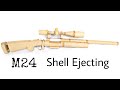 Making M24 from Cardboard (Shell Ejecting)| The First Test