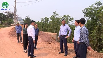 Kiểm tra tiến độ thi công một số tuyến đường trên địa bàn huyện