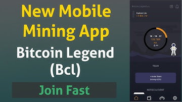 Mobile Mining App, Bitcoin Legend, Join Fast