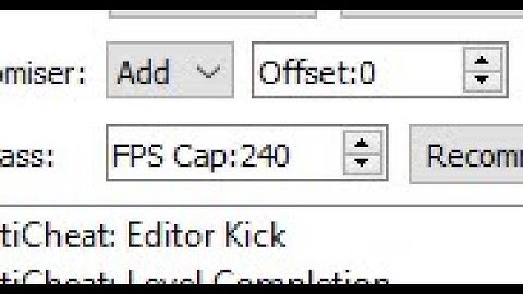 I wanted to try fps bypass and....