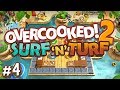 Overcooked 2 DLC - #4 - The Hardest KEVEL! (Surf 'n' Turf Gameplay)