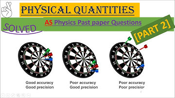 Physical Quantities & Units  AS Physics  [Solved past paper Questions] Part 2