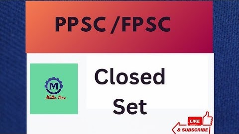 PPSC|Lec#03|Topological Spaces|Closed Set|Iqra Khan|