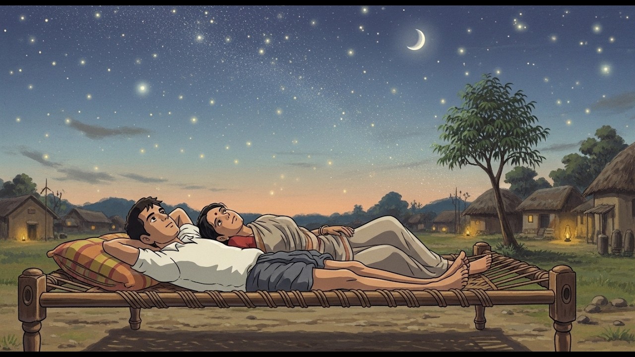 Жизнь до смартфонов: мирный день в Индии 1990-х годов (в стиле студии Ghibli)