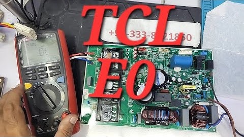 TCL Dc inverter ac E0 error code outdoor pcb Dc inverter ac pcb training center Babar Electronics