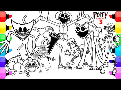 Poppy Playtime Chapter 3 New Coloring Pages / How to Color New Monsters