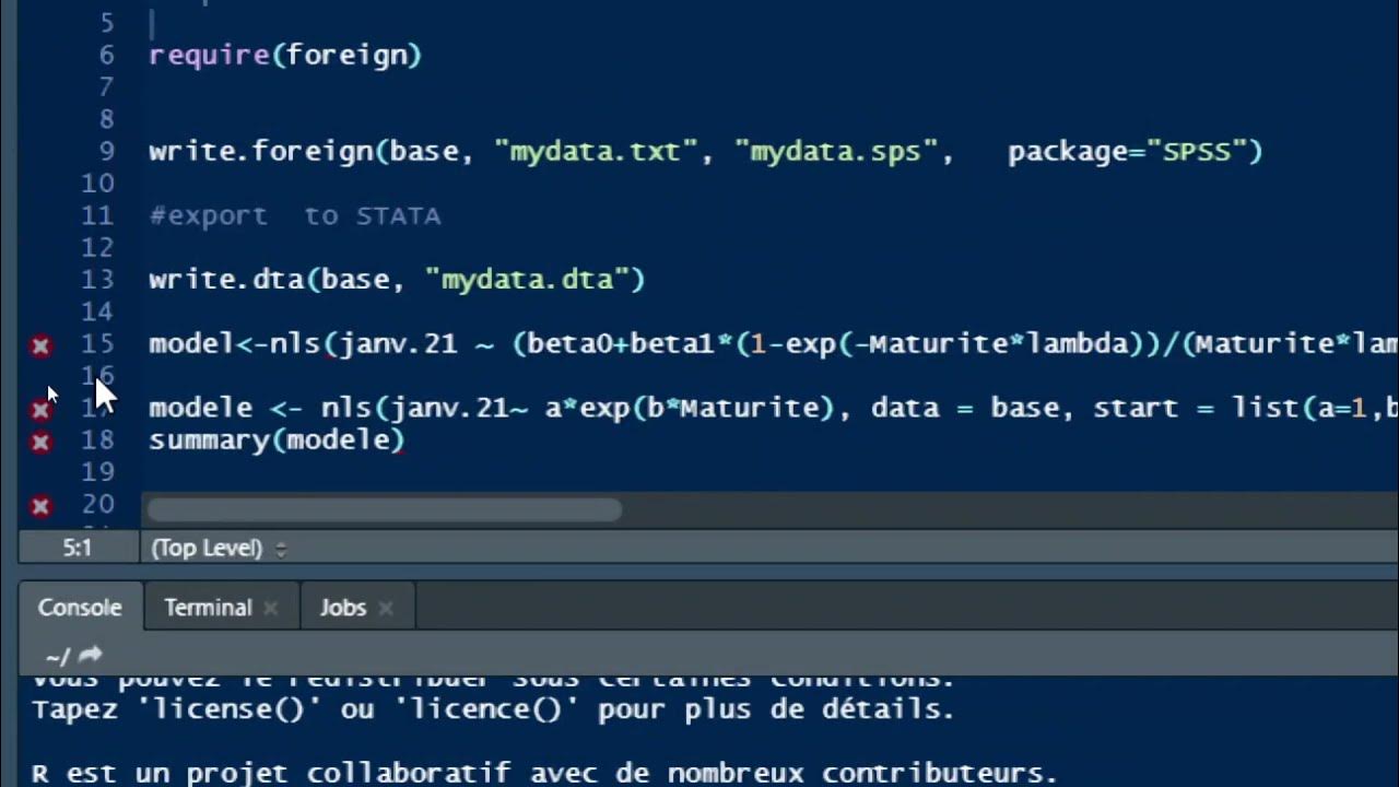 How to export data from R to SPSS or Text YouTube