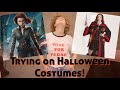 Trying on Halloween Costumes! | & Halloween Makeup Attempt