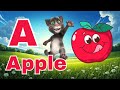 A for Apple | ABCD Phonics Song for Kids | Learn Alphabet A-Z 🎵