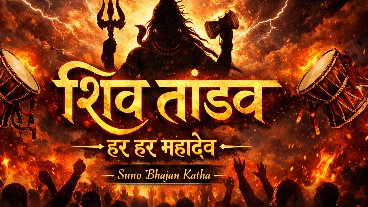 शिव तांडव 🔥 हर हर महादेव | Tandav Bhajan 2026! Suno Bhajan Katha! Dahiya Nahari Aala #shivatandav
