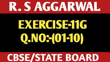 Exercise-11G(01-10)|Class-12 Maths | R.S.Aggarwal | Increasing & Decreasing Function