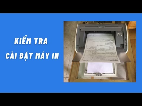 Video: Làm cách nào để chạy một bản in thử trên máy in HP của tôi?