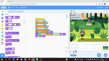 Tutorial scracth cara mengimplementasikan variabel