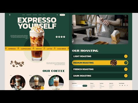 How to Create Responsive Coffee Website Using HTML CSS JS Complete Website Hindi Tutorial