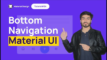 Bottom Navigation Material UI Design | Tutorial 04 - Urdu/Hindi