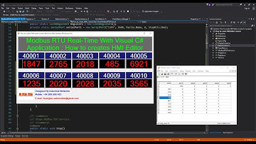 💢 Modbus RTU Real-Time With Visual C# Application : How to creates HMI Editor Control
