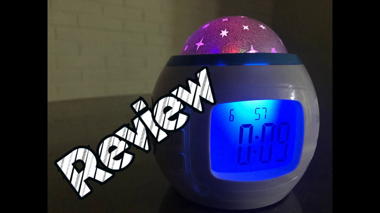 Reloj despertador Niños Reloj de sueño Cielo estrellado Luz nocturna Reloj  de proyección de estrellas Música Reloj despertador digital con  retroiluminación LED Calendario Termómetro yeacher natural