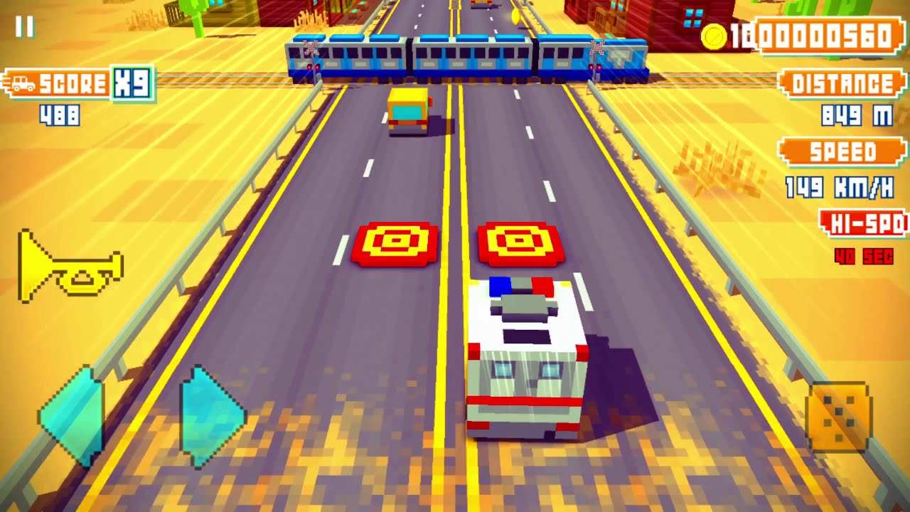 City Driver Traffic Racing 3D Simulator Game - Blocky Highway Traffic ...