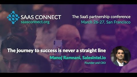 The journey to success is never a straight line (Manoj Ramnani, Salesintel.io)