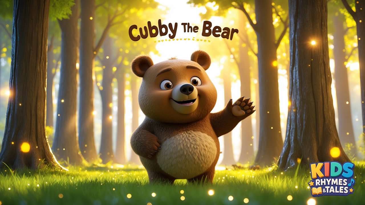 Cubby the Bear | Fun Kids Rhyme & Cute Bear Adventure | Nursery Rhymes ...