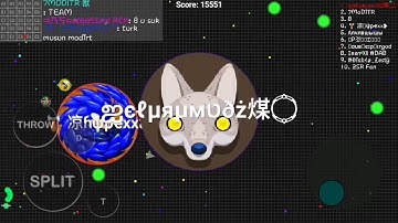 BLOB | INSANES POPSPLITS & DESTROYING TEAMS DOUBLESPLIT - agar.io