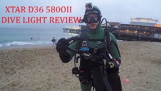 XTAR D36 5800 II SCUBA Dive Light Review Flood + Spotlight