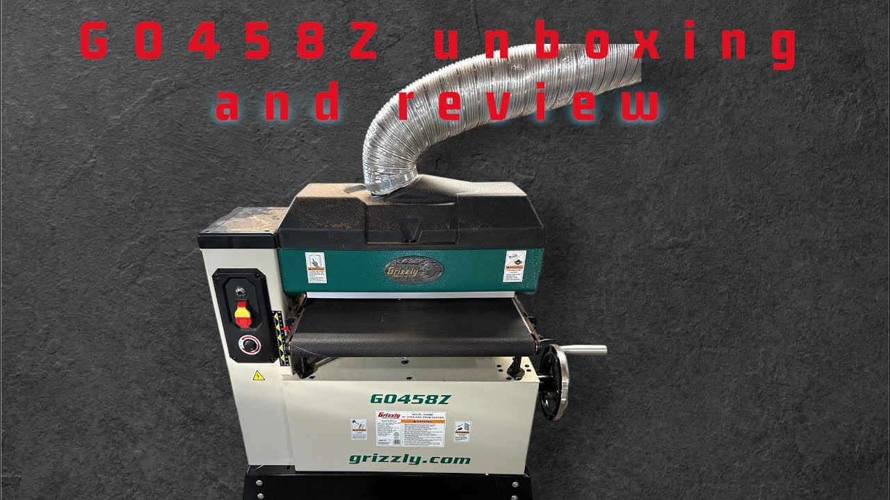 2025 grizzly g0458z 18” open ended drum sander unboxing and review