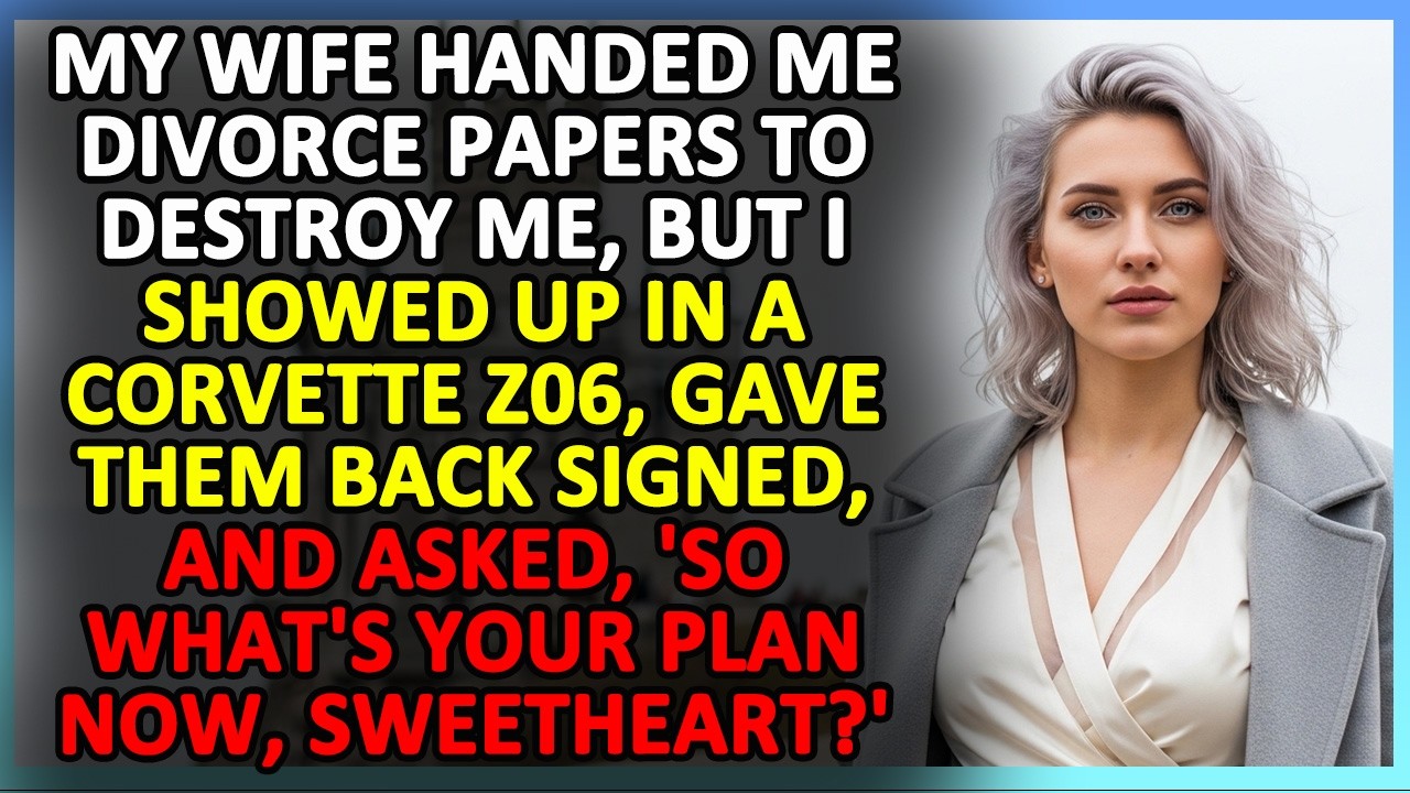My Wife Handed Me Divorce Papers To Destroy Me But I Showed Up In a Corvette Z06  Relationship Story