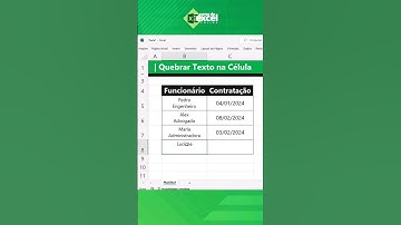 Quebrar Texto na Célula basta usar a combinação de teclas Alt + Enter, sabia dessa? #cursodeexcel