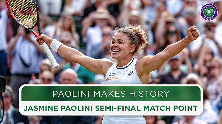 Jasmine Paolini Makes History | Winning Moment | Semi-Final | Wimbledon 2024