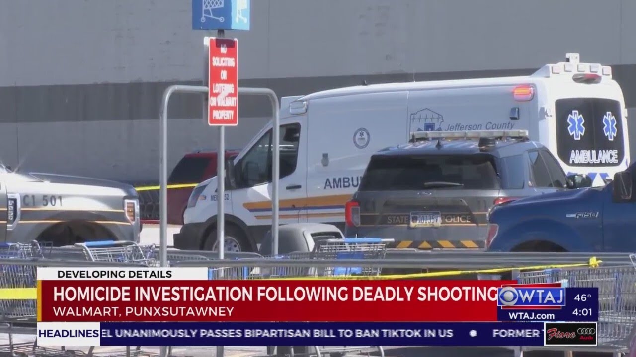 One dead after shooting at Walmart in Punxsutawney - YouTube