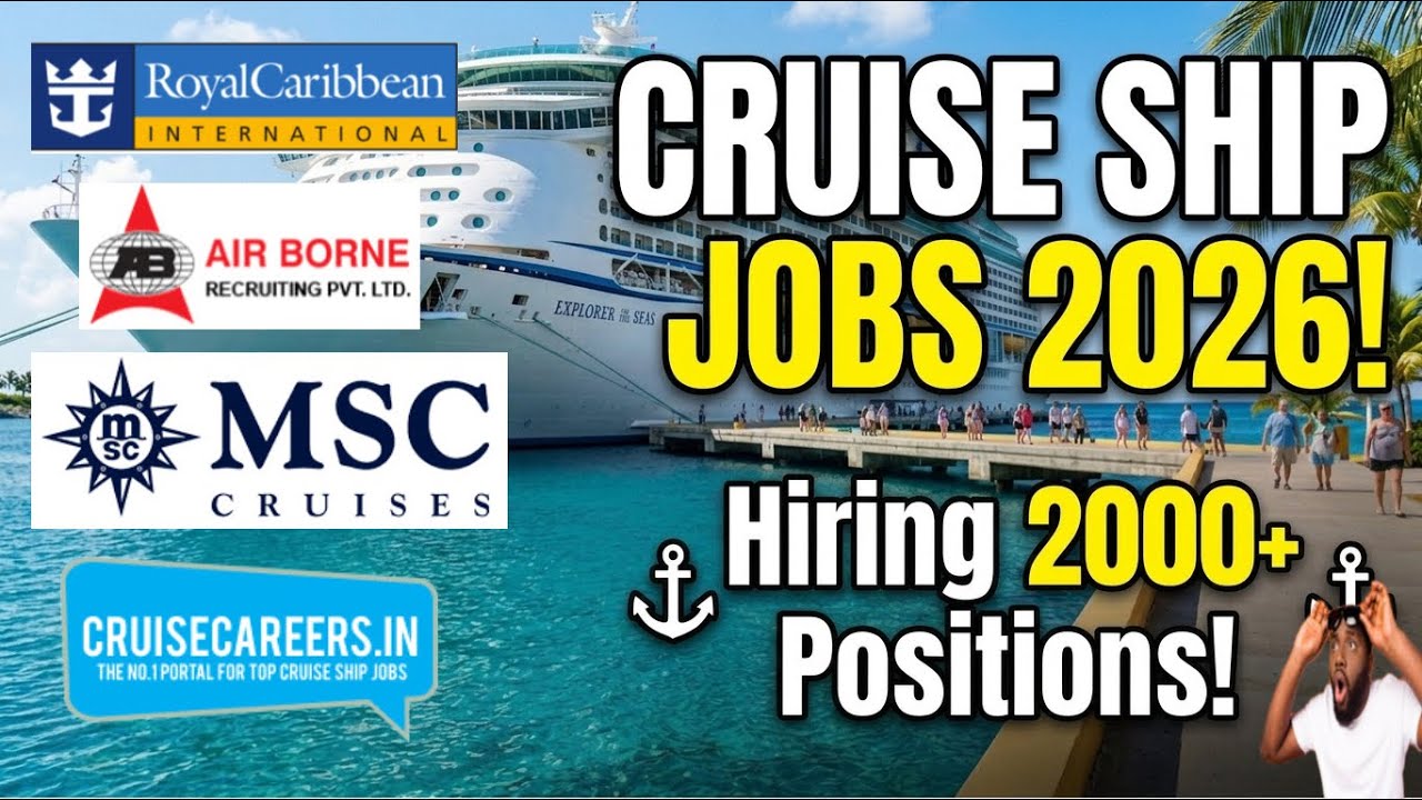 Cruise Ship Jobs 2026 || Hiring Now || Starts Salary 1 Lakh - YouTube