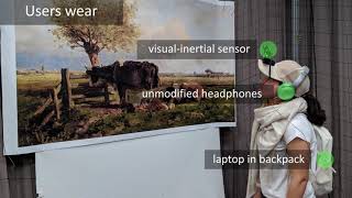 Audio-Augmented Museum Experiences using Wearable Visual-Inertial Odometry