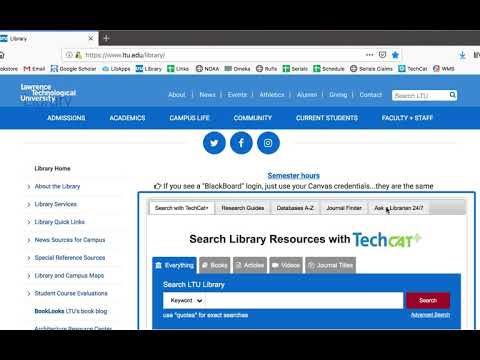 Connecting with the LTU Library