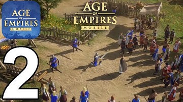 Age of Empires Mobile Gameplay Walkthrough Part 2 - Hoofbeats of Barbarians (Android, iOS)