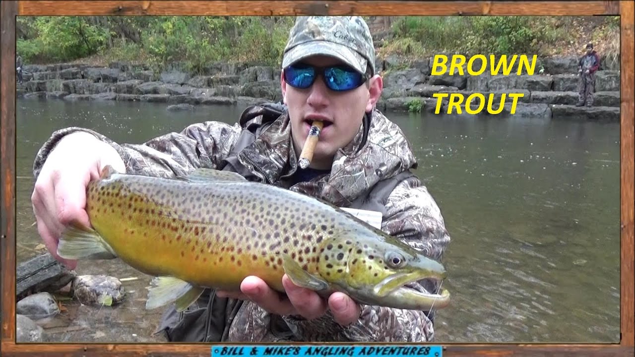 October BROWN TROUT Fishing - TROUT BEADS 