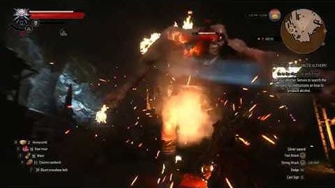 The Witcher 3 Practicum in Advanced Alchemy Cyclops fight