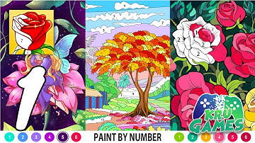 ColorPlanet® Paint by Number Gameplay #1 All Levels (Android, IOS)